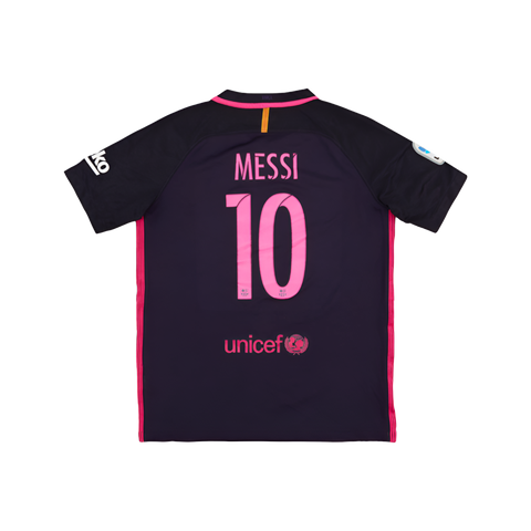 2016-17 Barcelona Away Shirt Messi #10