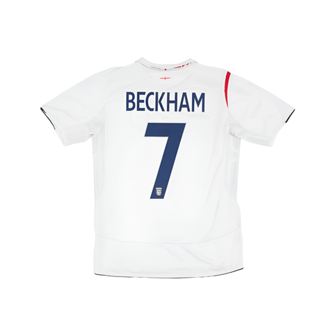 2005 England Home Shirt Beckham #7