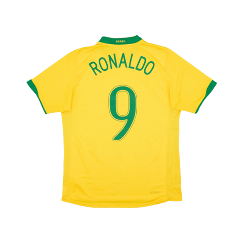 2006 Brazil Home Shirt Ronaldo #9