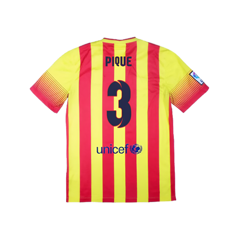 2013-14 Barcelona Away Shirt Pique #3