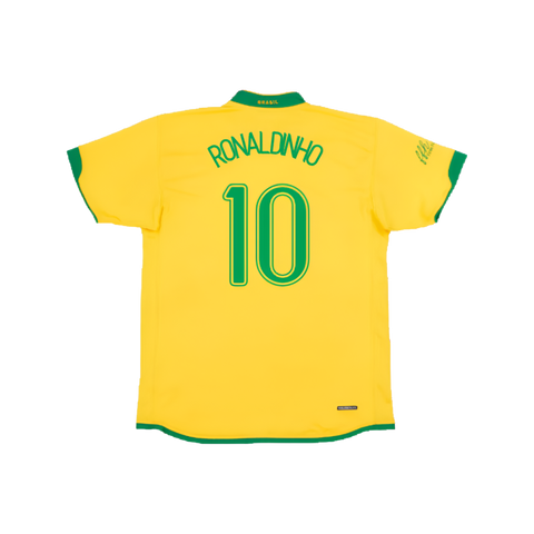 2006 Brazil Home Shirt Ronaldinho #10